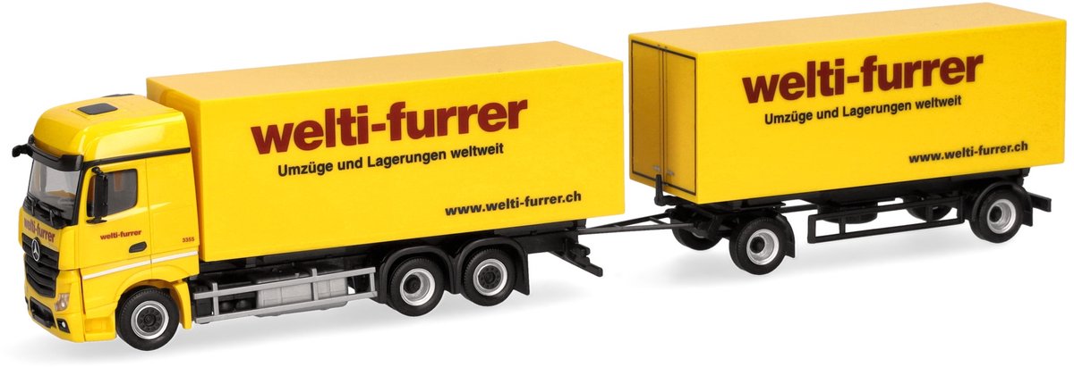 Herpa casse mobili mercedes benz actros bigspace welti-furrer
