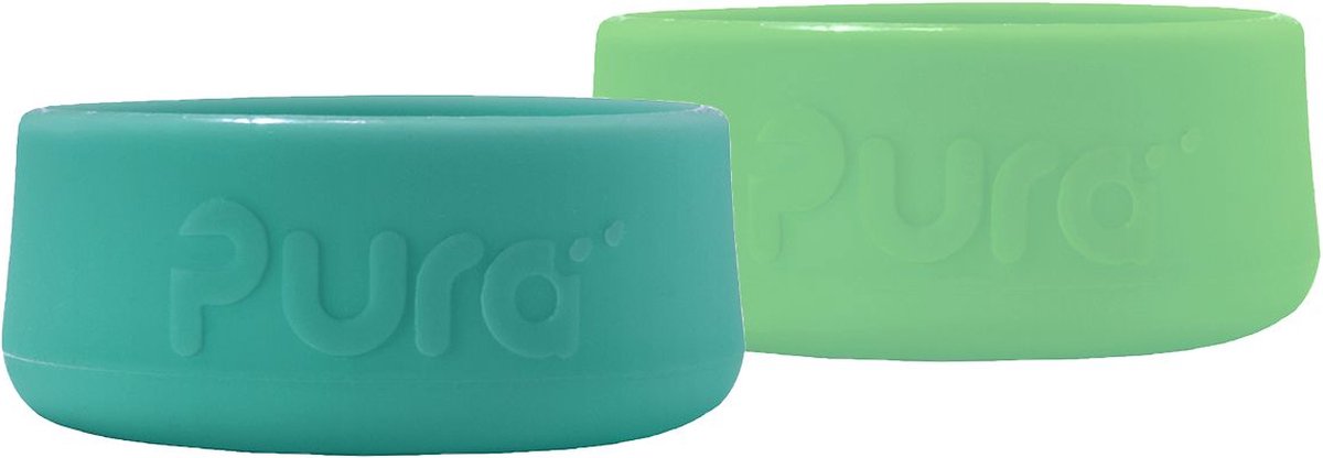 Paracolpi in silicone Pura - muschio - menta - 2 pezzi
