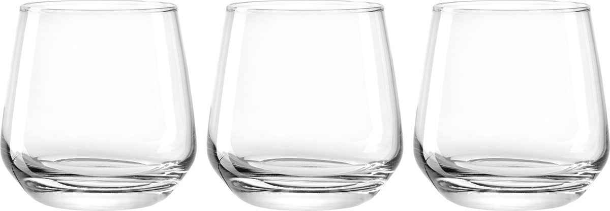 Leonardo Montana: vasos de agua potable 340 ml - set 3