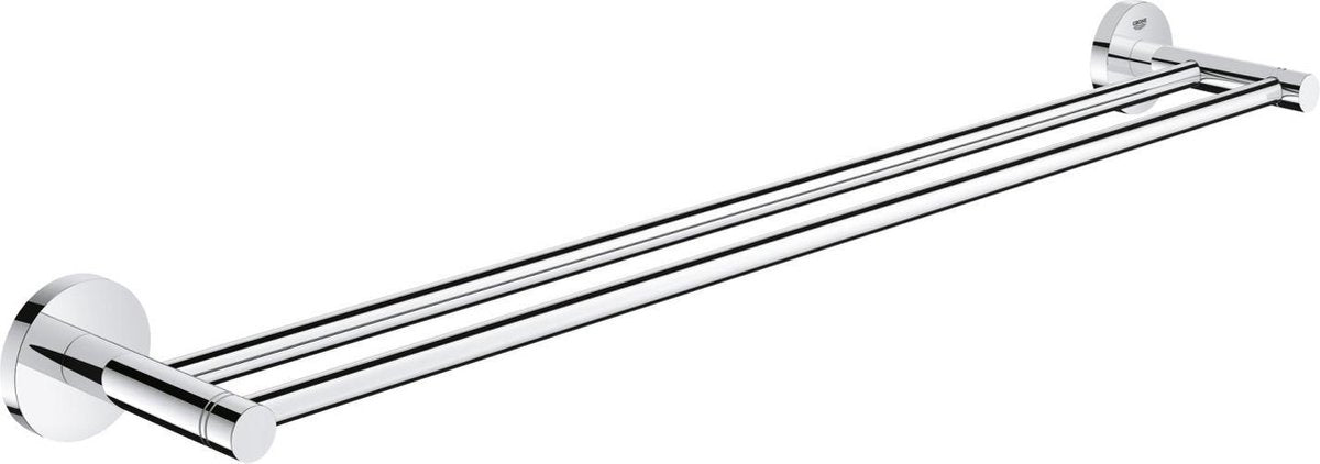 Grohe essentials double towel holder - 60 cm - metal - chrome