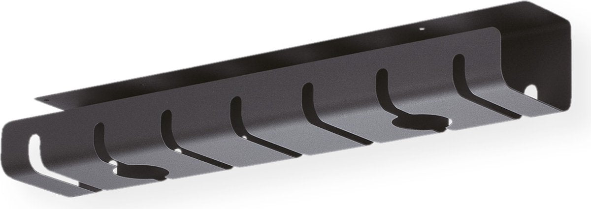Canal para cables Roline, para montaje debajo del escritorio (2 piezas), negro