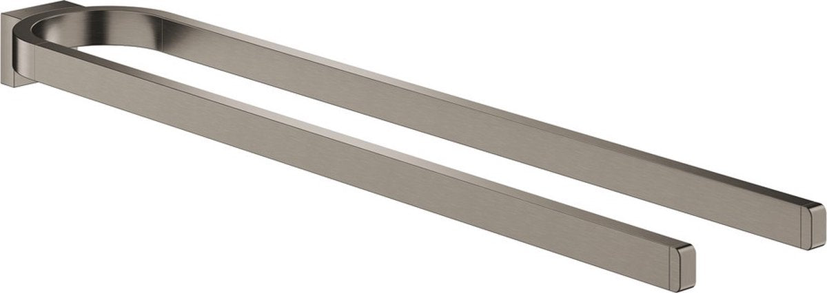 Grohe selection handdoekhouder dubbel - hard graphite geborsteld (mat donker grijs) - 41059al0
