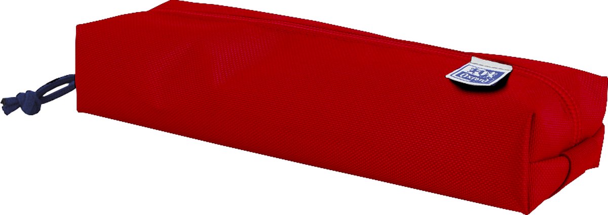 Estuche Oxford - rojo con elástico - estuche rectangular 22cm - estuche para niños - estuche para niñas