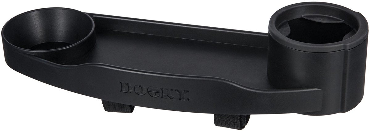 Dooky stroller snack activity tray - eet en speel tray voor de kinderwagen en buggy - zwart