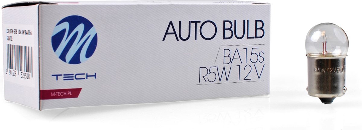 M-tech r5w 12v 5w - transparente - 10 piezas