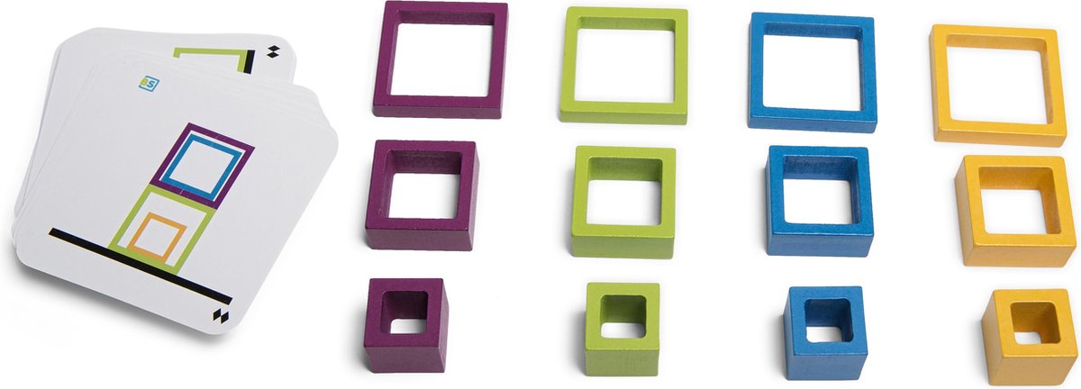 BS Toys Wooden frame forma e gioco a colori