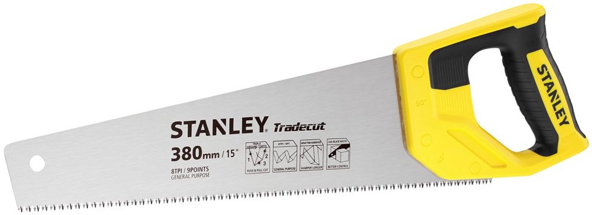 Herramientas manuales Stanley sierra para madera universal 380mm 7tpi - stht20348-1