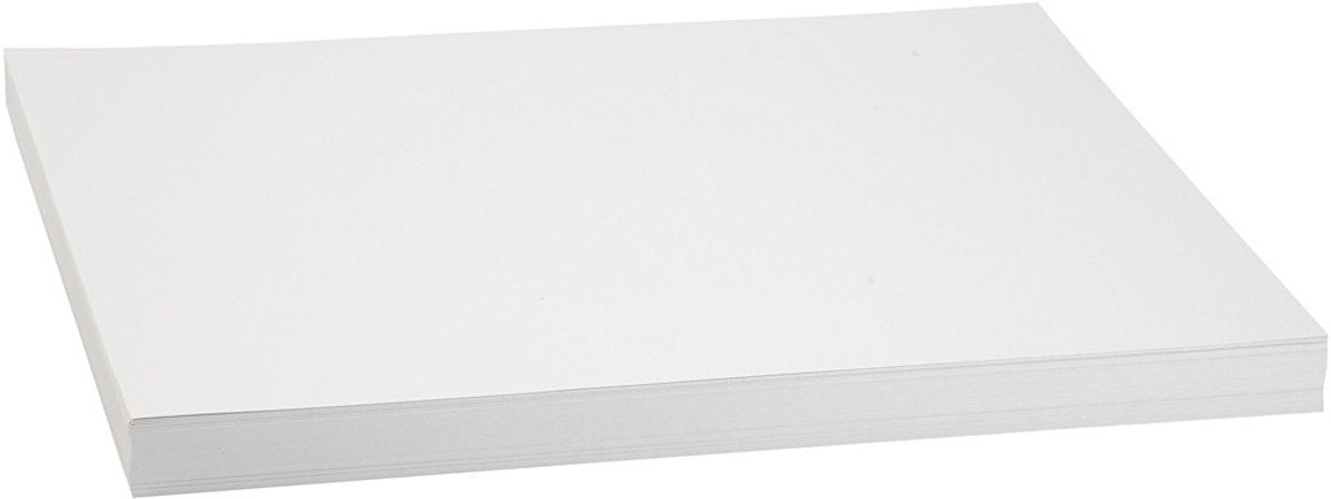 Cartoncino colorato Creativ company, A3, foglio 297x420 mm, 250 gr, bianco, 100 fogli 1 scatola