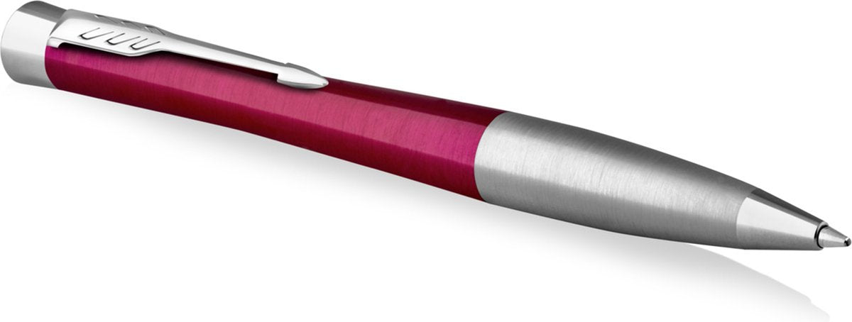 Bolígrafo Parker Urban Twist | magenta vibrante con detalles cromados | recarga de tinta azul punto medio | caja de regalo