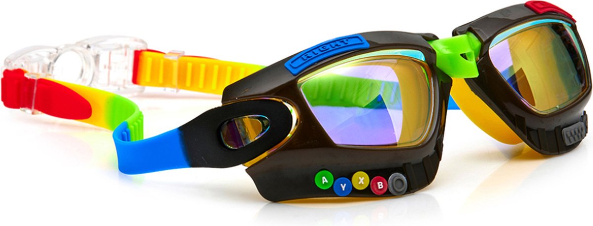 Bling2o occhialini da nuoto per bambini - gamer - occhialini da sub - antiappannamento - protezione UV - multicolore