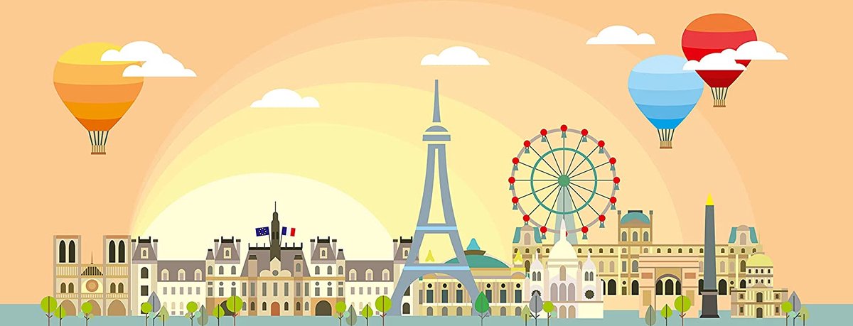 Ravensburger Jigsaw Puzzle un día en París, 1000.