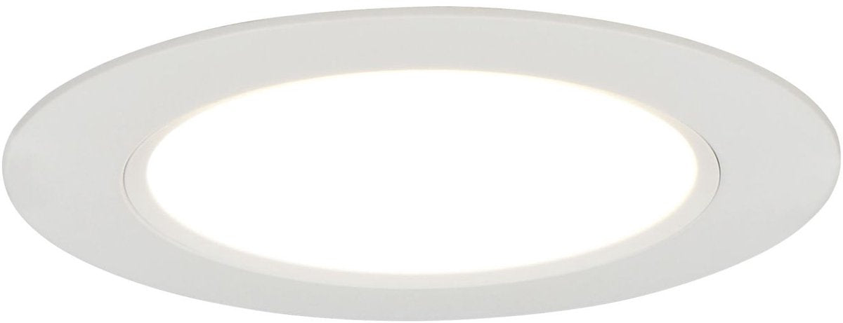 Trio virunga - inbouwspot - wit mat - incl. 1x smd 6 w - extern dimbaar - plafondbevestiging - dip - schakelaar