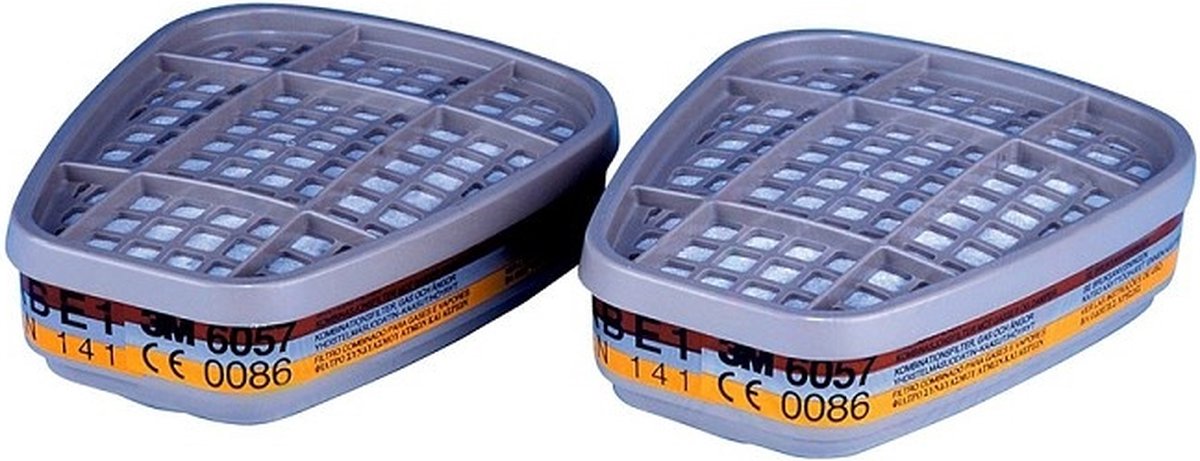 Filtro per gas e vapori 3m 6057 abe1 set da 2 pezzi