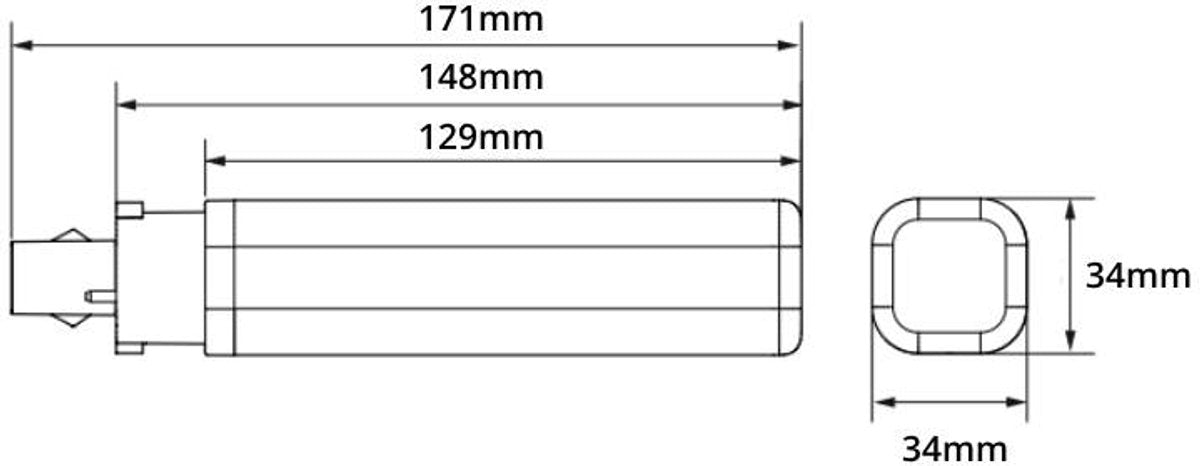 Philips Lámpara LED Philips Corepro LED PLC 8.9W G24D-3 4000K - E3ZVD