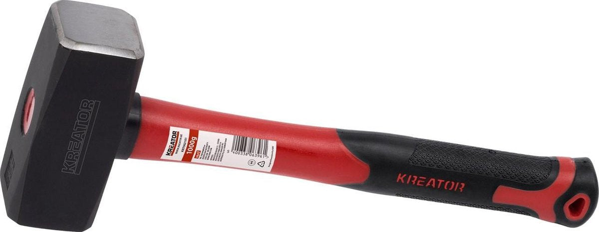 Martillo Kreator krt902104 - 2000g - mango de fibra de vidrio