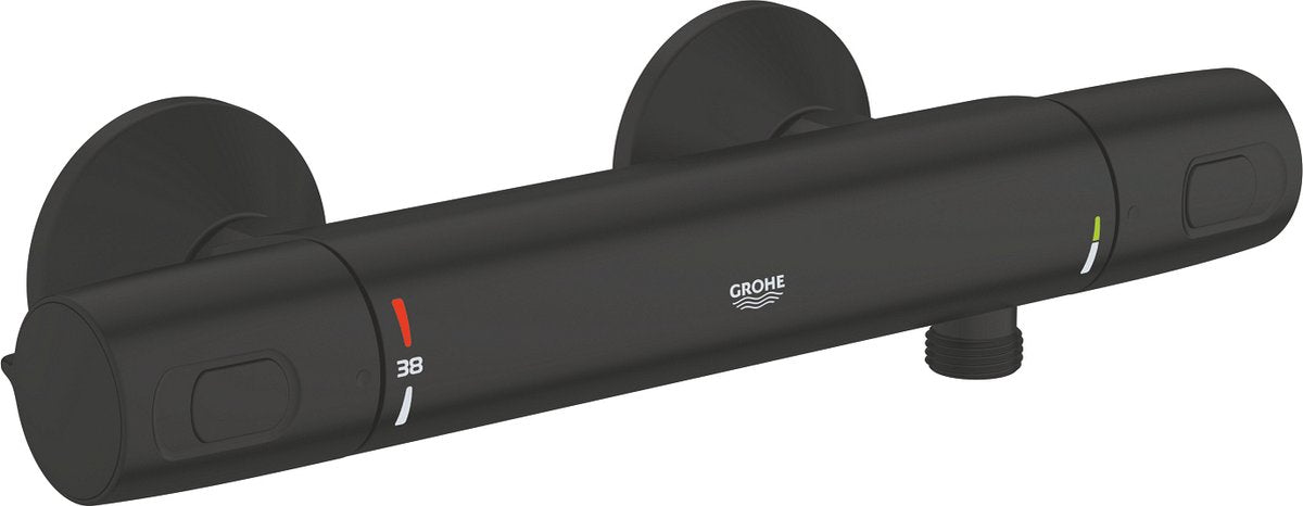 Miscelatore termostatico doccia Grohe Precision Trend - risparmio idrico - nero opaco