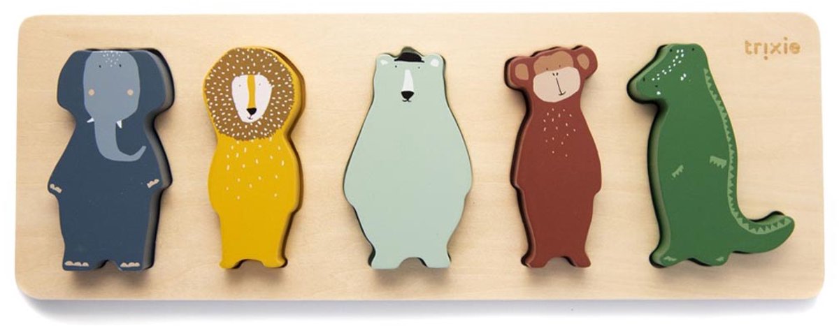 Trixie Puzzle de madera con formas de animales