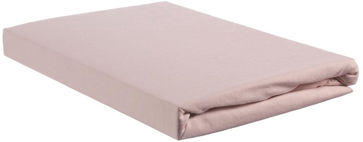 Beddinghouse - jersey - topper diviso - lenzuolo con angoli - 160x220 cm - rosa tenue
