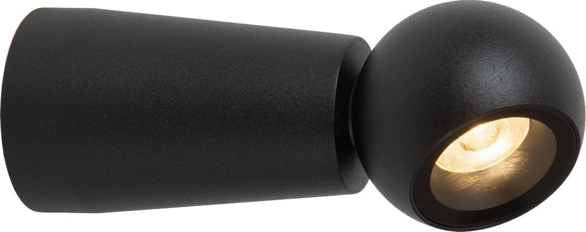 Lucide ipsos - lampada da parete bagno - led - 1x6w 2700k - ip54 - nero