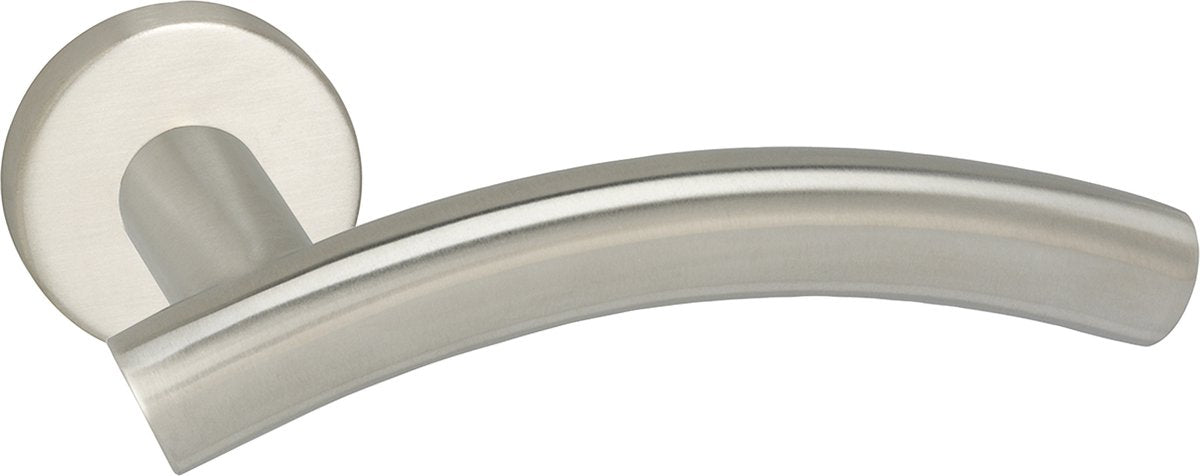 Impresso deurkruk - liverpool - voor binnen - rond - rvs - 2 stuks