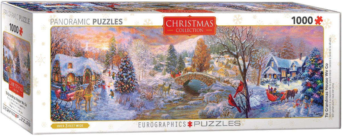 Eurographics - andiamo a casa della nonna - 1000 pezzi 96×32 cm (l×a) - puzzle panoramico