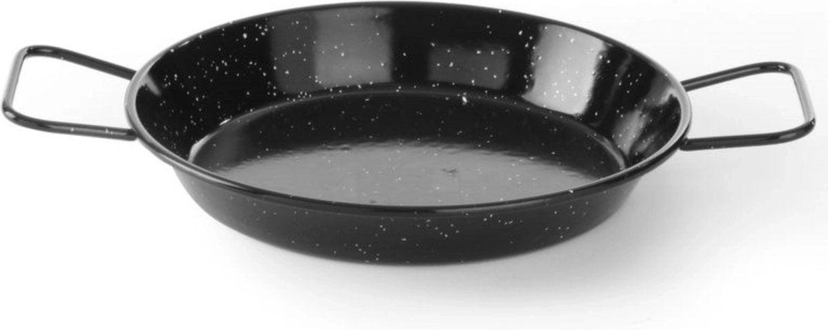 Paellera esmaltada Hendi – 240 mm – con asas – apta para lavavajillas