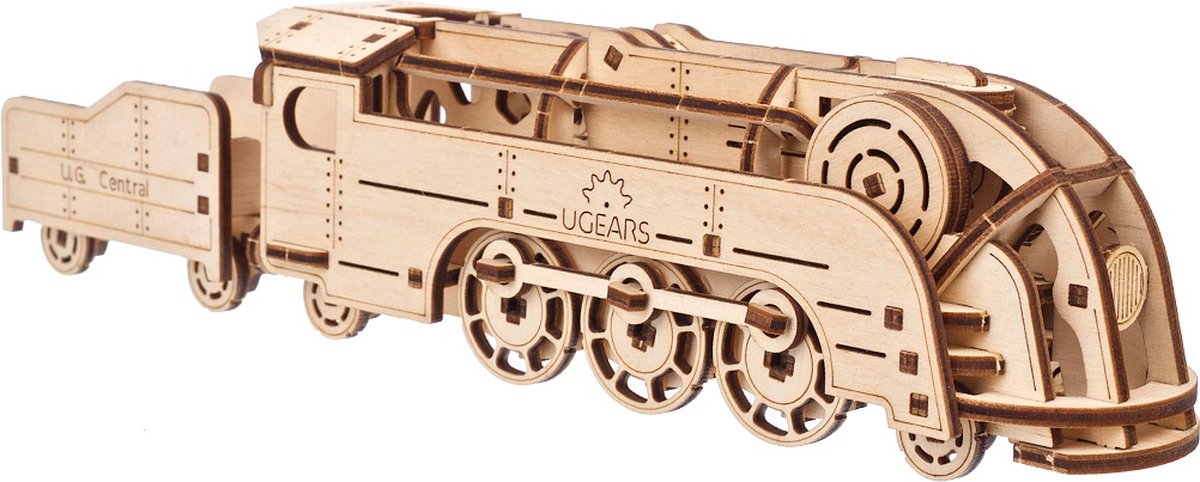 Modelo 3D de madera Ugears - mini locomotora