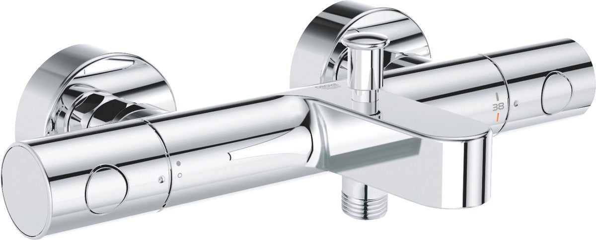 Rubinetto per vasca termostatico Grohe Precision Get - 15 cm - risparmio idrico - raccordi inclusi - cromato