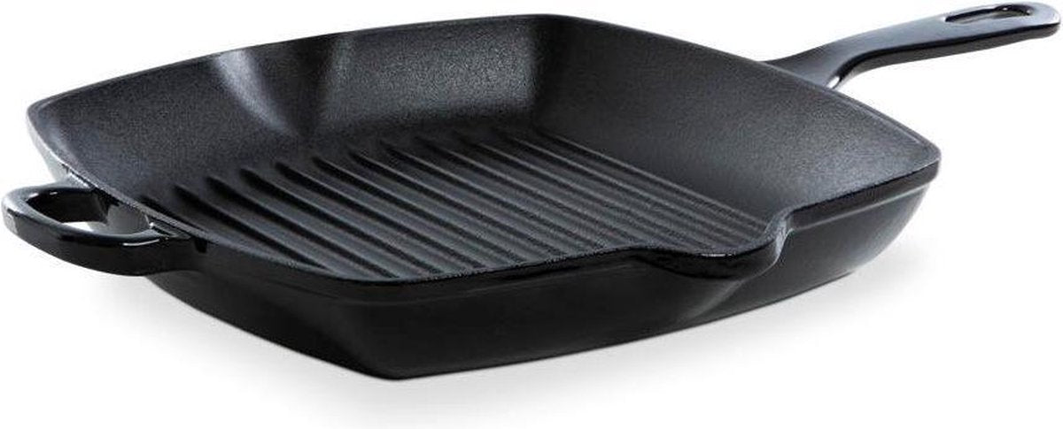 Bistecchiera Bk bordeaux ø 26x26 cm - ghisa - induzione - nera