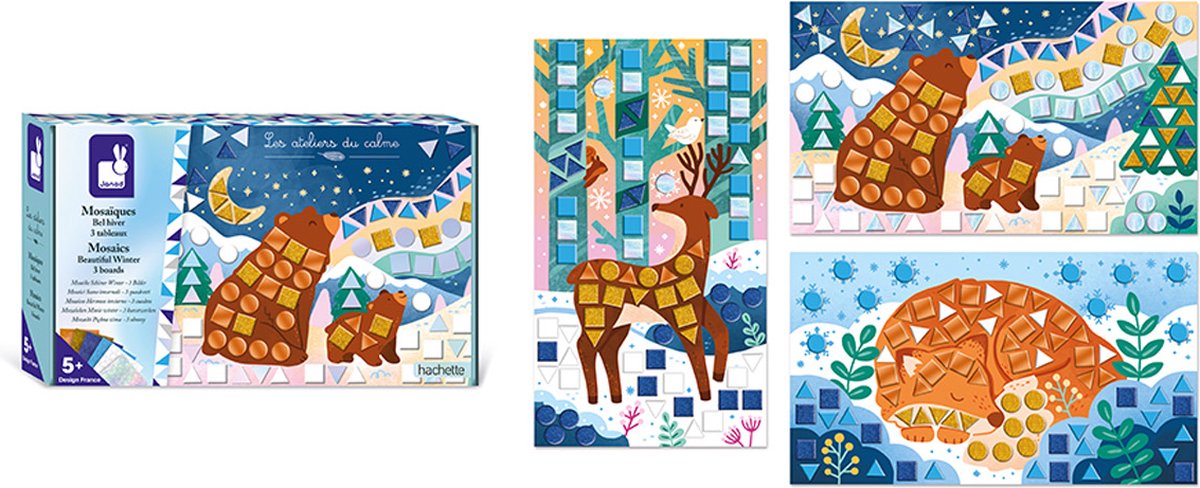Janod - les ateliers du calme - beautiful winter mozaïekworkshop