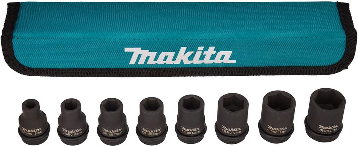 Makita e-02989 set di bussole a impatto 8 pezzi in custodia