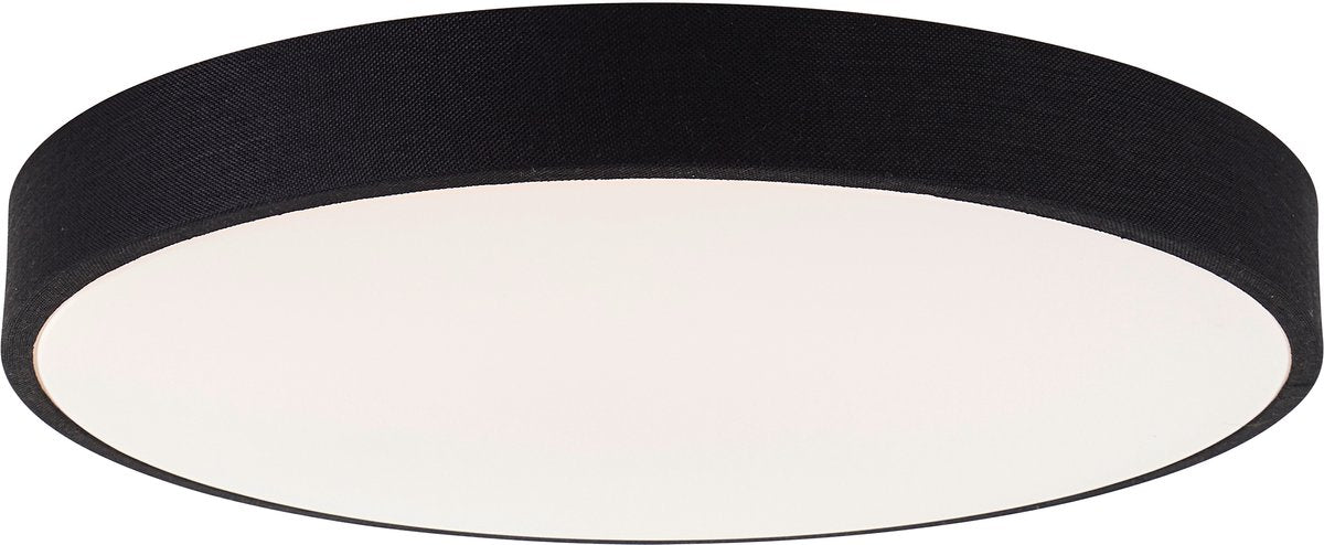 Brilliant filiz - lampada da soffitto - ø 49 cm - LED 36w - CCT - dimmerabile - telecomando - bianco e nero