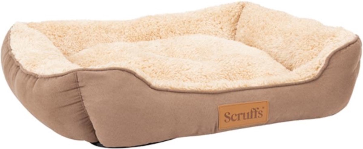 Scruffs cosy - comoda cuccia per cani foderata in morbido - marrone caramello - media 60 x 50 cm