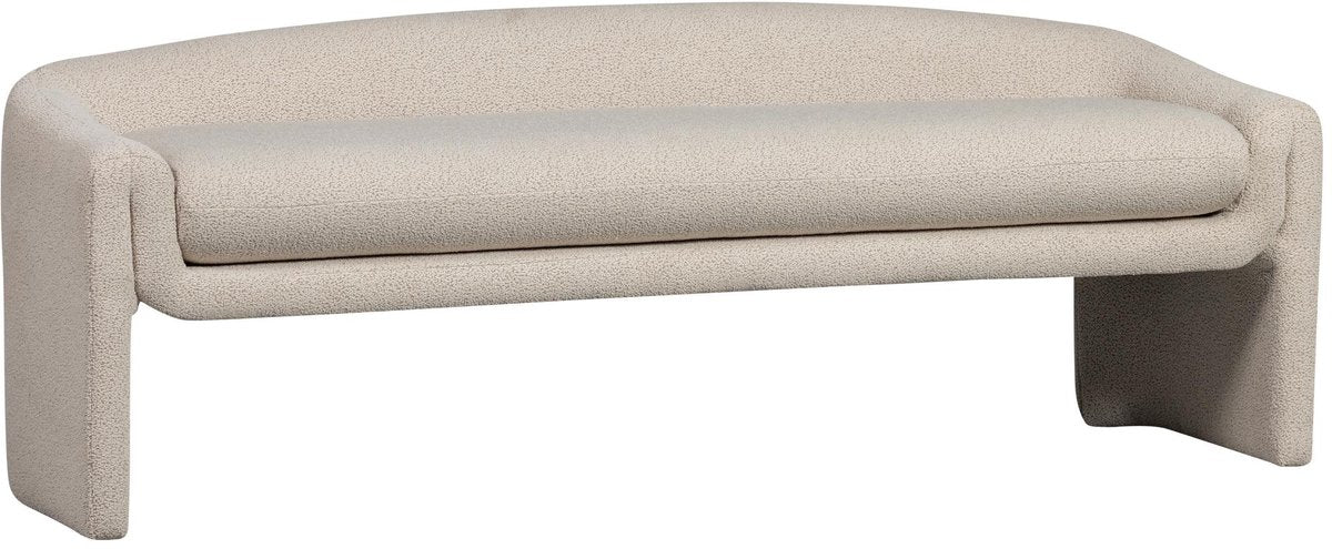 Woood zone bankje - polyester - beige - 58x160x55