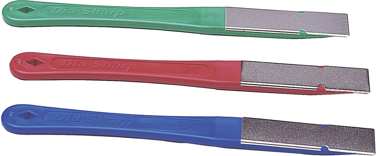 Affilacoltelli DMT diamantato - set da 3 pezzi - grana extra fine, fine e grossa - ac-d2k