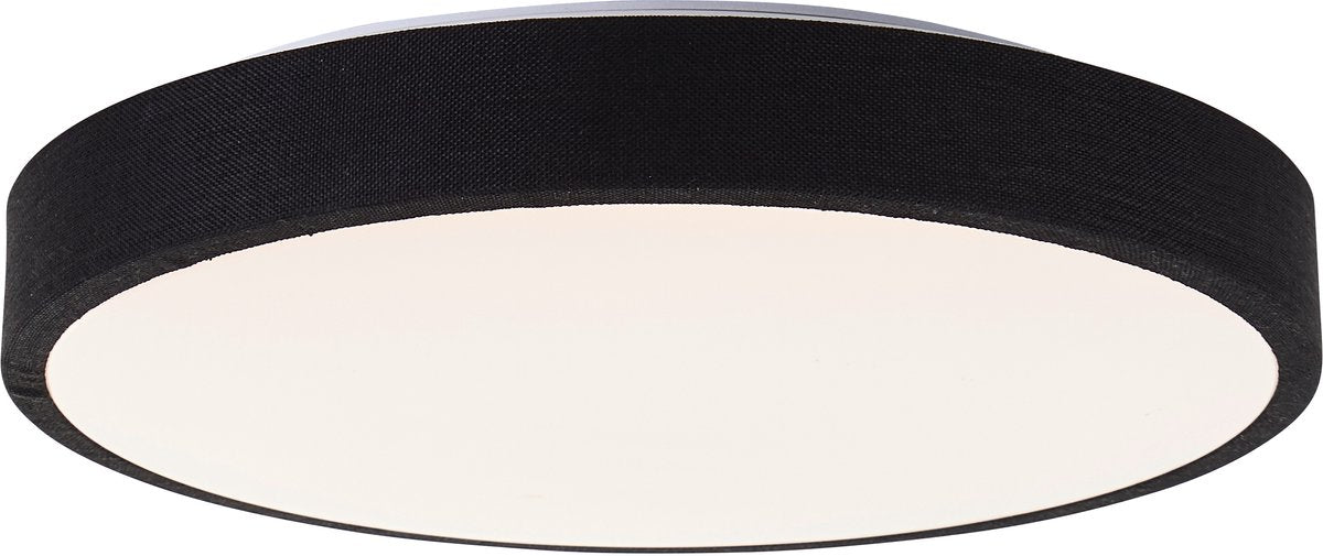 Brilliant filiz - plafondlamp - ø 38,5 cm - led 24w - 3-steps dimbaar - zwart wit