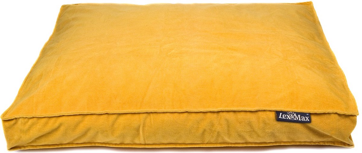 Lex max royal Velvet - cuscino per cani - lettino per box - giallo - 75x50 cm