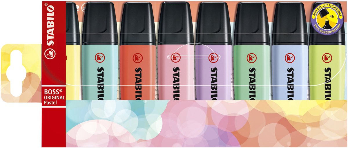 Set de iluminadores fluorescentes Stabilo boss multicolor (5 piezas)