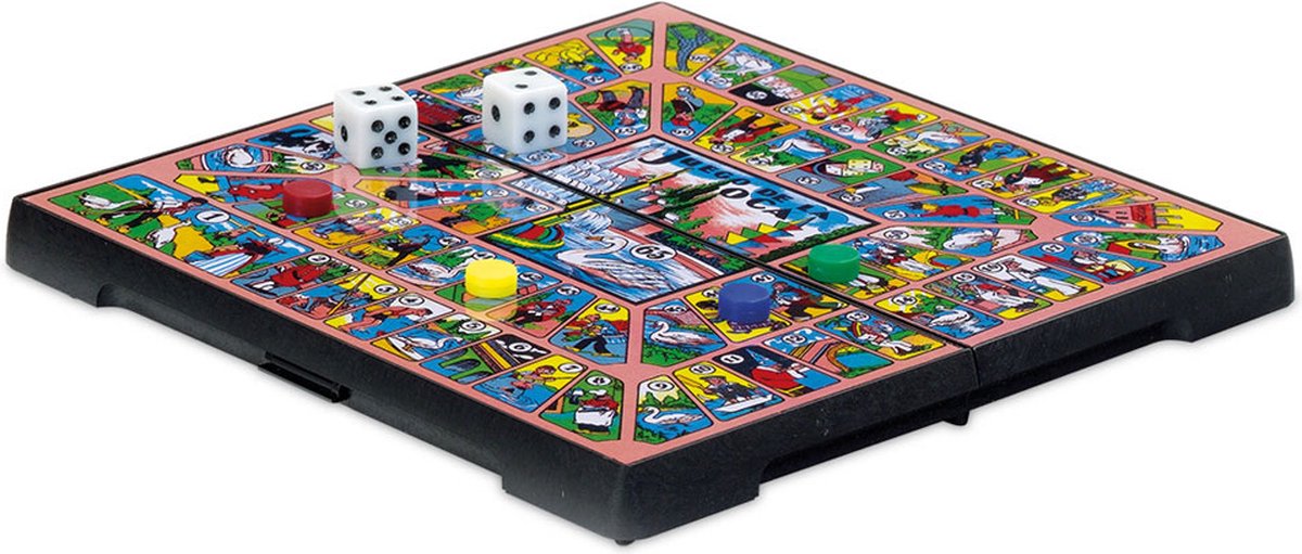 Geronimo games cayro - tavola dell'oca - versione da viaggio magnetica - gioco da tavolo - 2-4 giocatori - adatto dai 5 anni