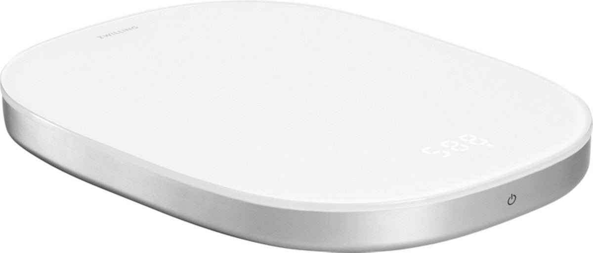 Báscula de cocina Zwilling enfinigy - plateada - blanca - digital - sin pilas