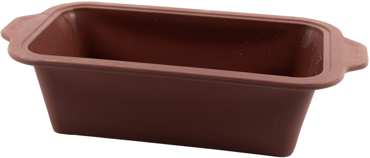 Molde para tarta rectangular Point-virgule de silicona platino vintage granate 22x12x7cm