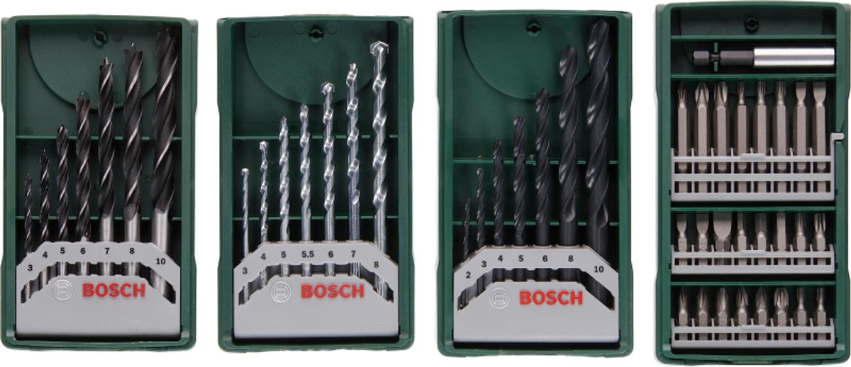 Set trapano Bosch x-line - 46 pezzi - per legno, metallo e pietra