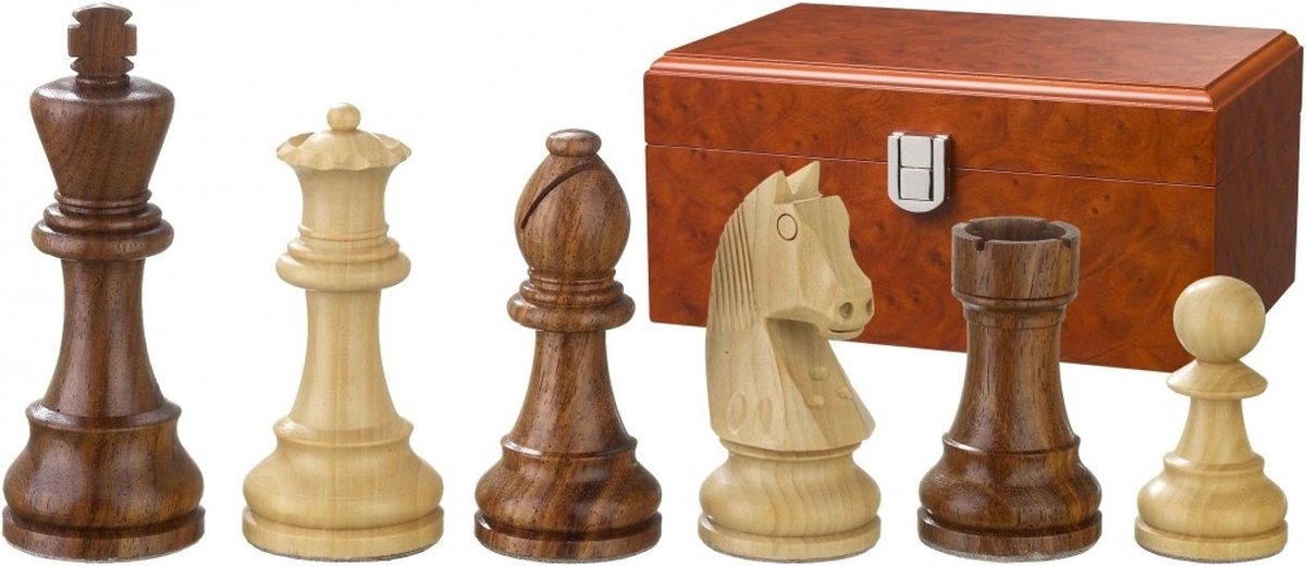 Pezzi degli scacchi Philos Artus altezza re 78 mm