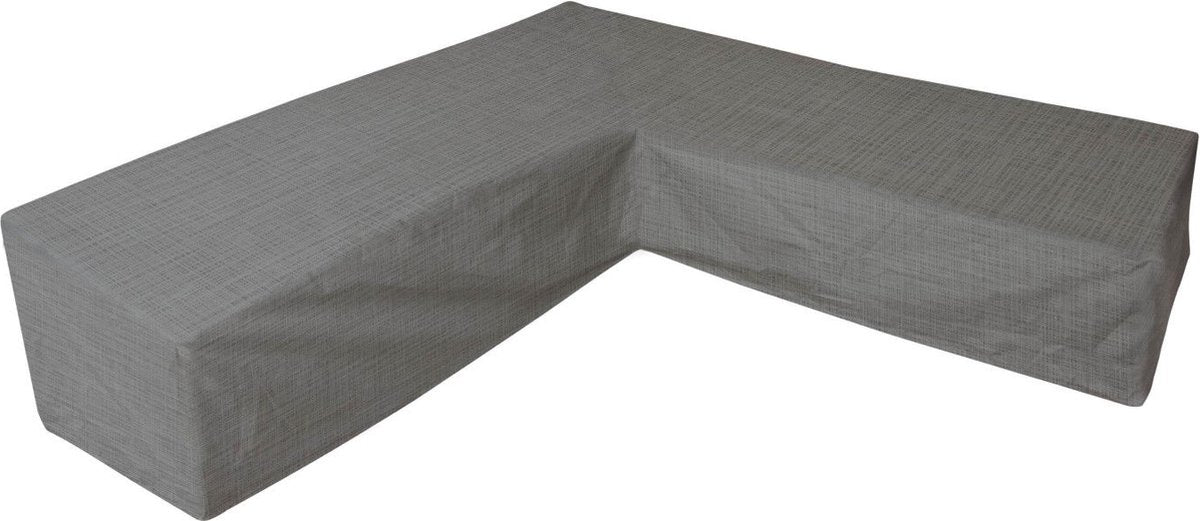 Copertura impermeabile Eurotrail per set lounge a L, divano angolare, cantonic 225x225x100 70 cm, grigio