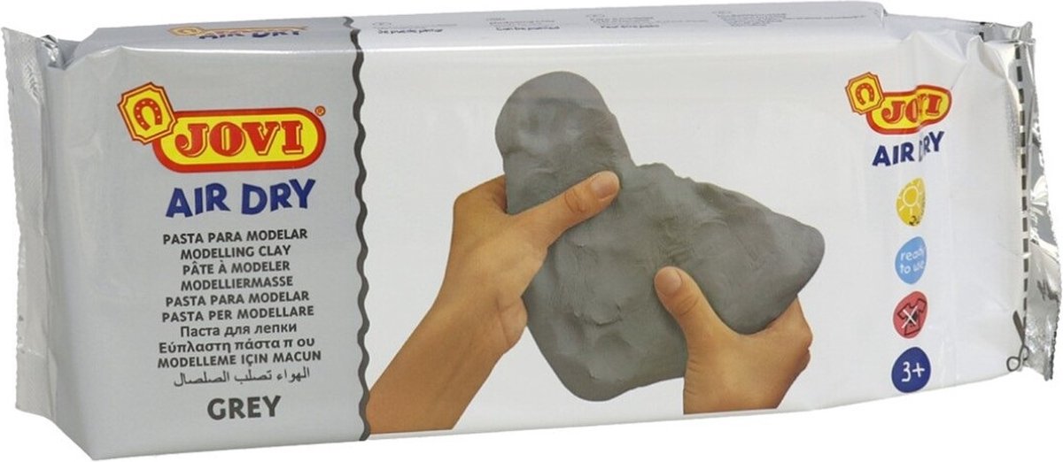 Arcilla autoendurecible Jovi - 1 kilo - gris - arcilla para modelar para manualidades de juguete