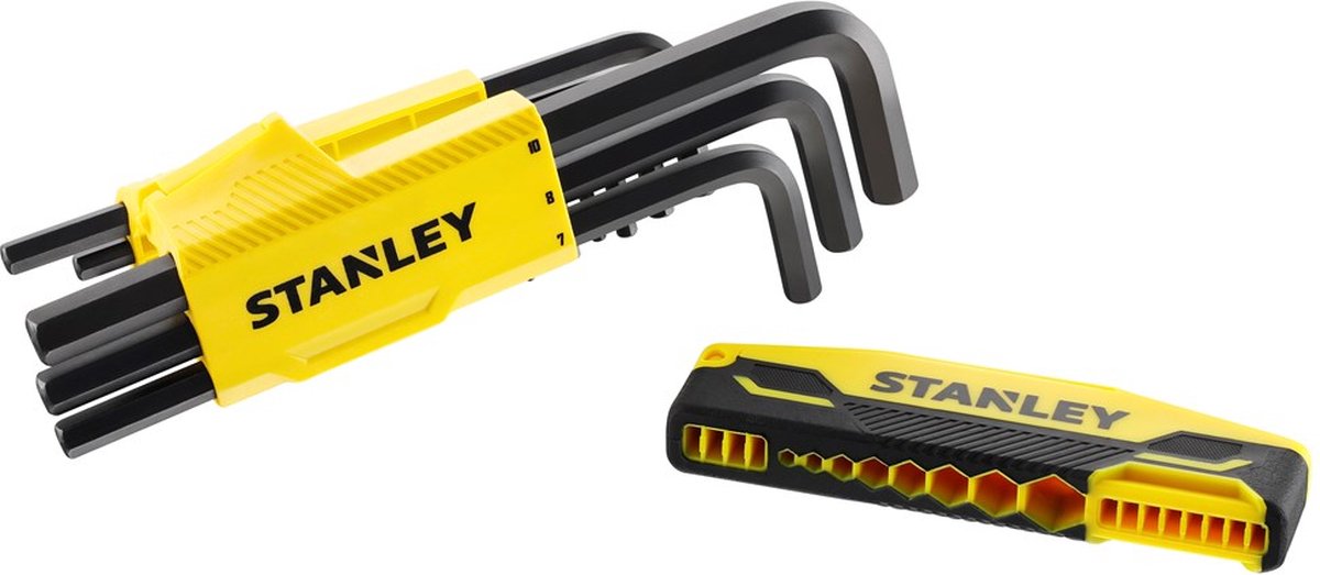 Set chiavi a L Stanley 9 pezzi, impugnatura esagonale