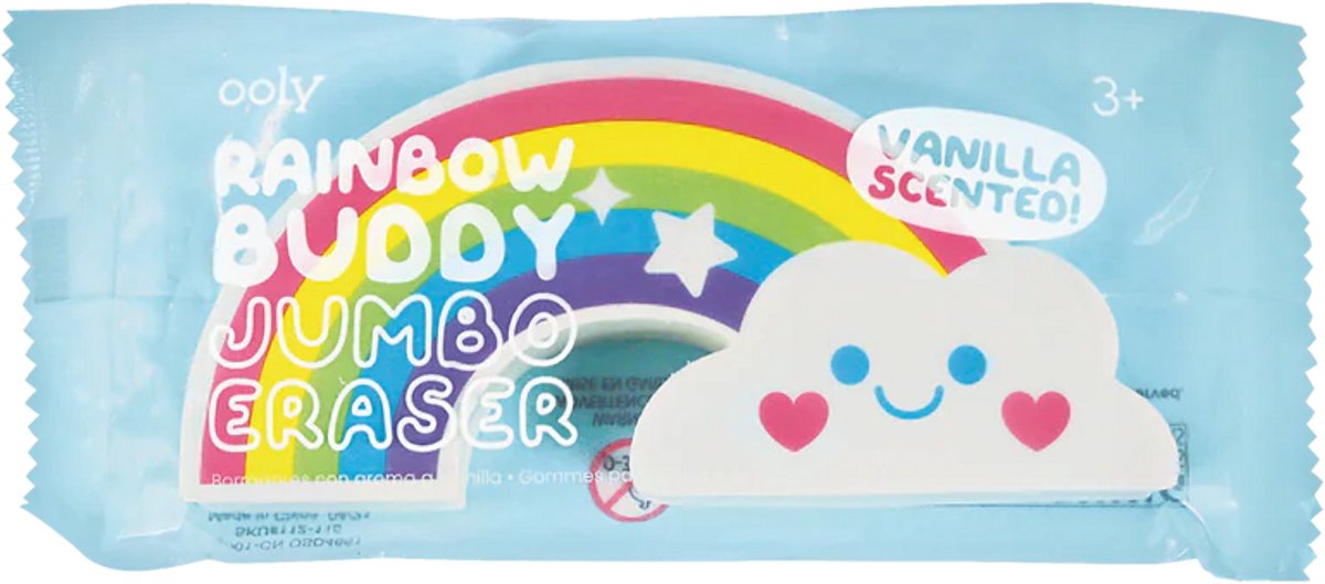 Ooly - Rainbow Buddy - Gomma grande profumata - Gomma arcobaleno con profumo di vaniglia