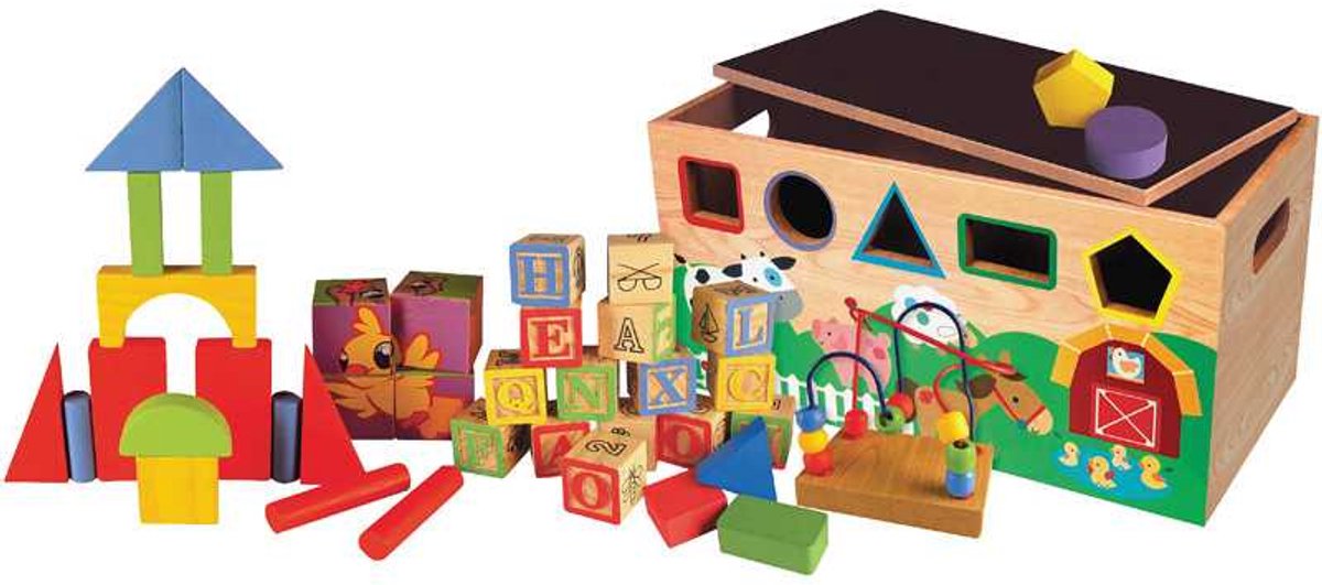 Braet first learning maletín de actividades 9 en 1 - madera