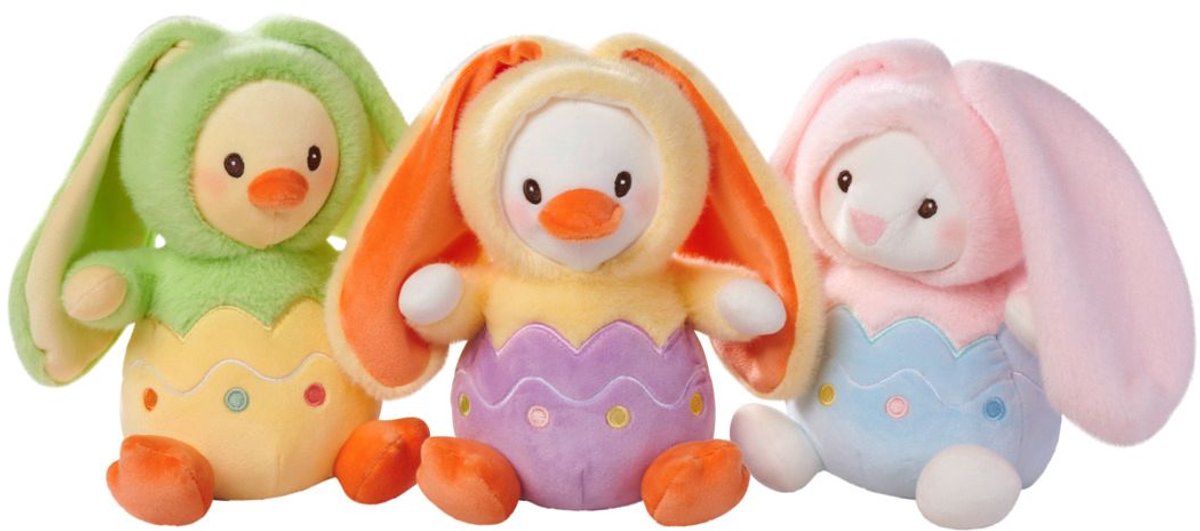 Peluche Simba con capucha de conejito de huevo 20 cm