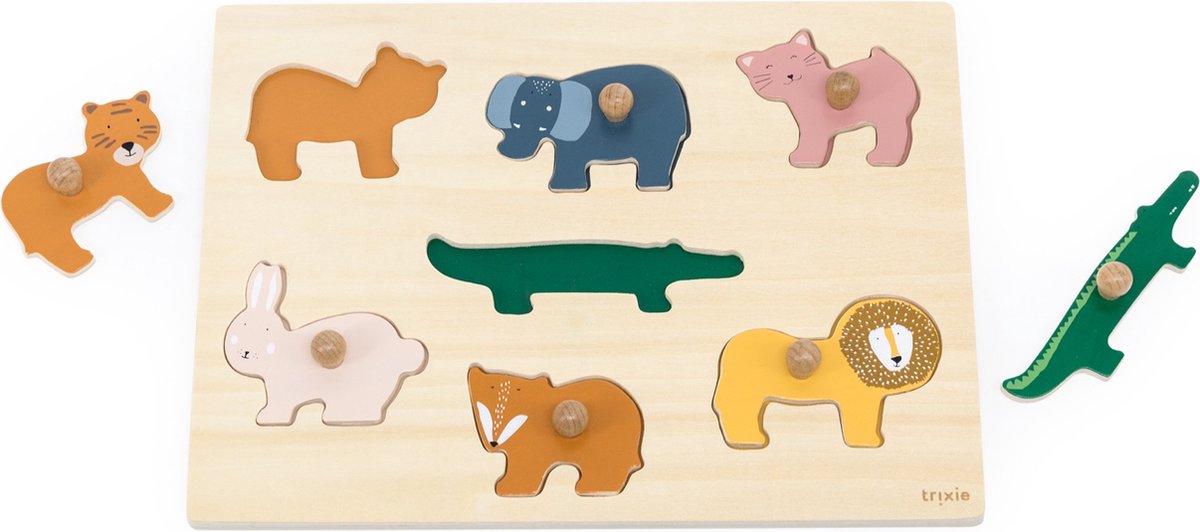 Trixie Wooden Nick Puzzle Animals, 7st.